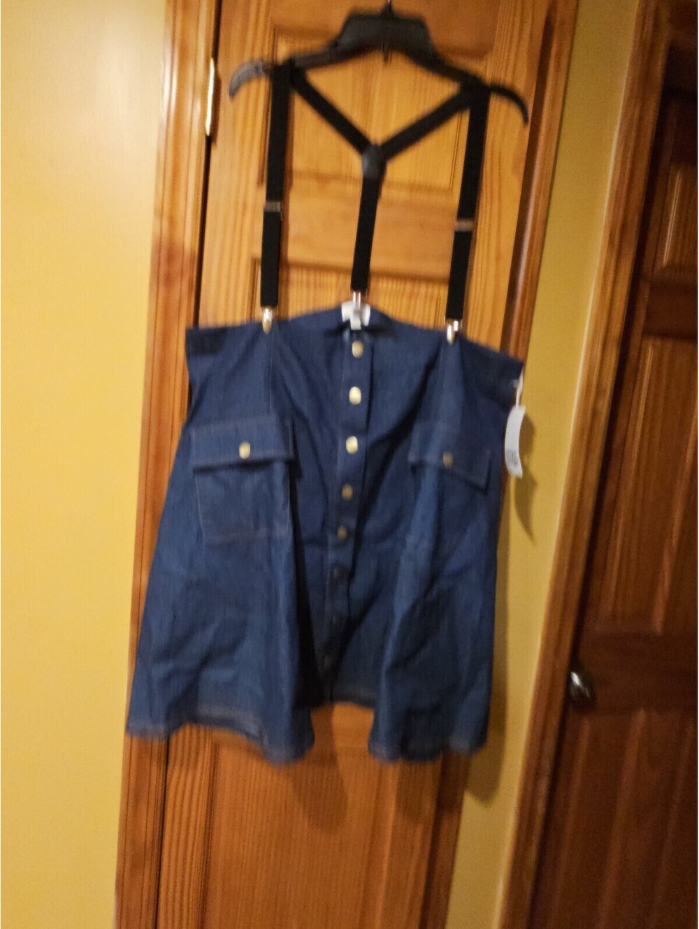 Unique Vintage Suspender Overall Skirt 3x/20 Plus Size